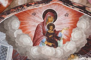 Dipinti di Zahari Zograf sulle pareti esterne del Monastero di Rila